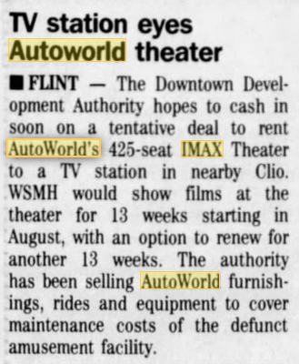 Autoworld IMAX Theatre - 1992 Article On Tv Station Rental (newer photo)
